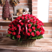 레드장미100송이꽃바구니 상품이미지