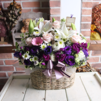 백합꽃바구니 상품이미지