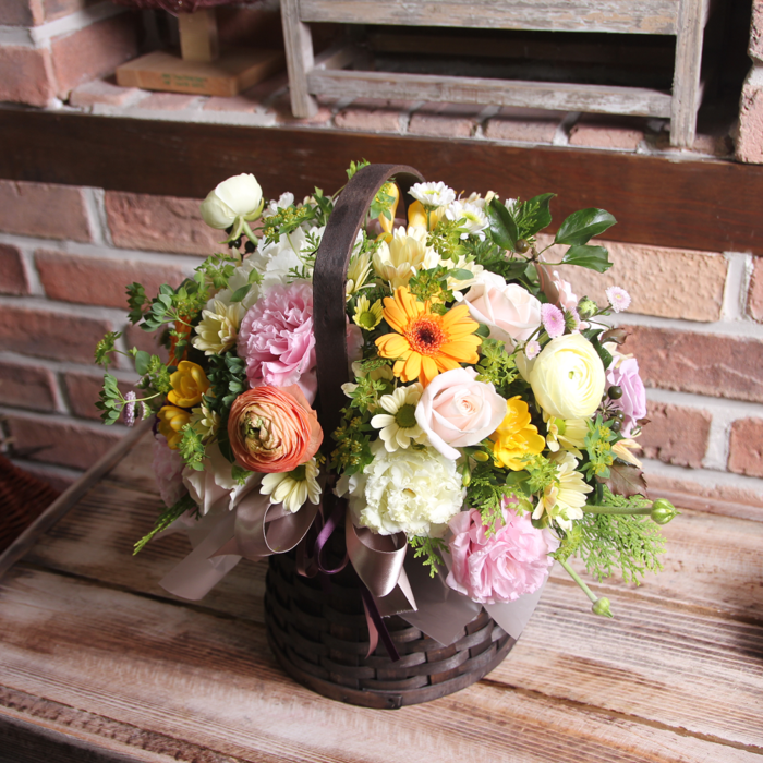 혼합꽃바구니 1호