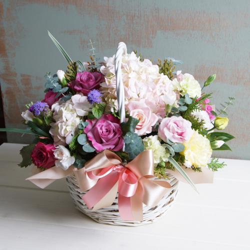 핑크수국꽃바구니 3호 