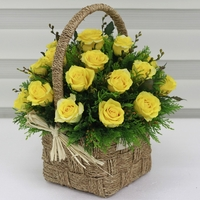 미니노랑꽃바구니 상품이미지