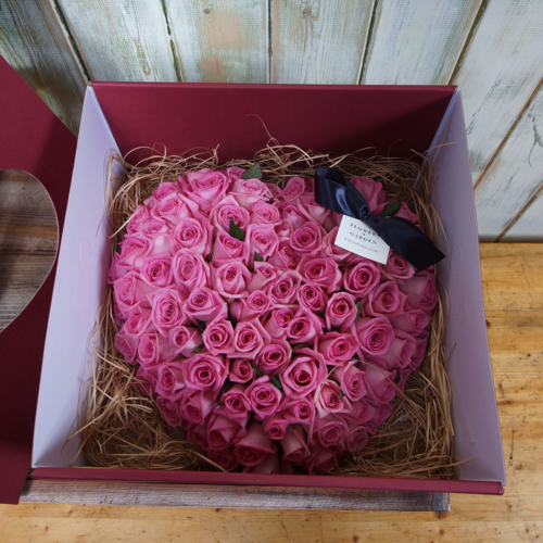 꽃박스 핑크(100송이)