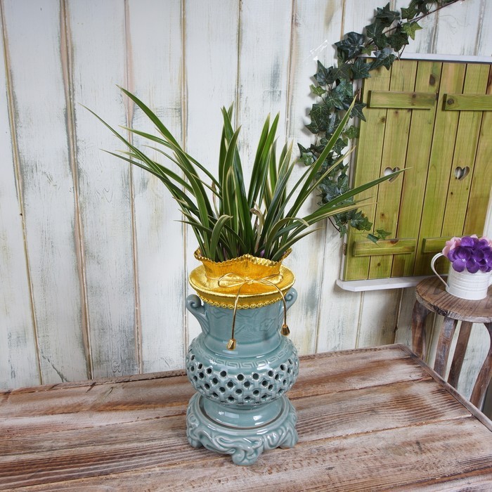 황룡금(투각청자)