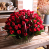 레드장미100송이꽃바구니