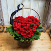 레드하트꽃바구니