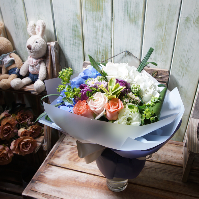 수국꽃다발 4호