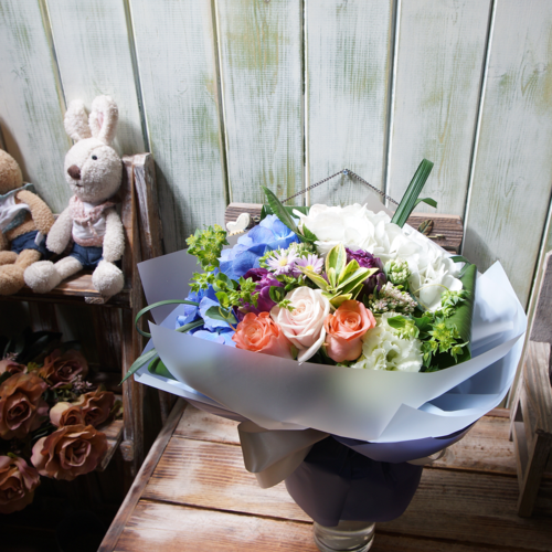 수국꽃다발 4호