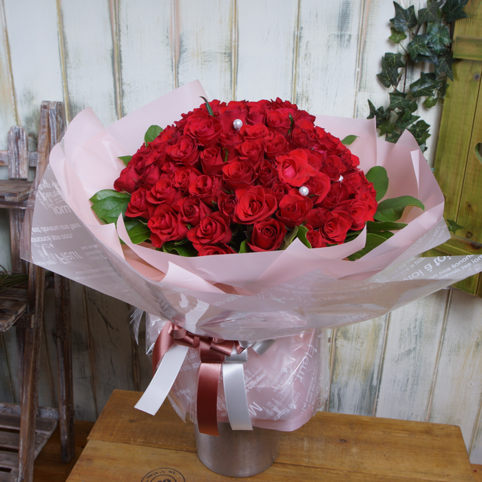 장미꽃다발 6호