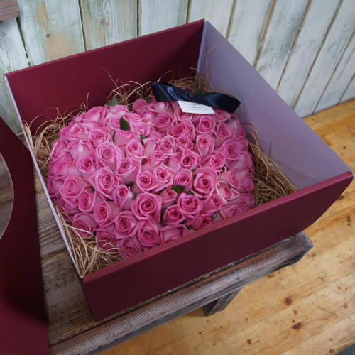 꽃박스 핑크(100송이)